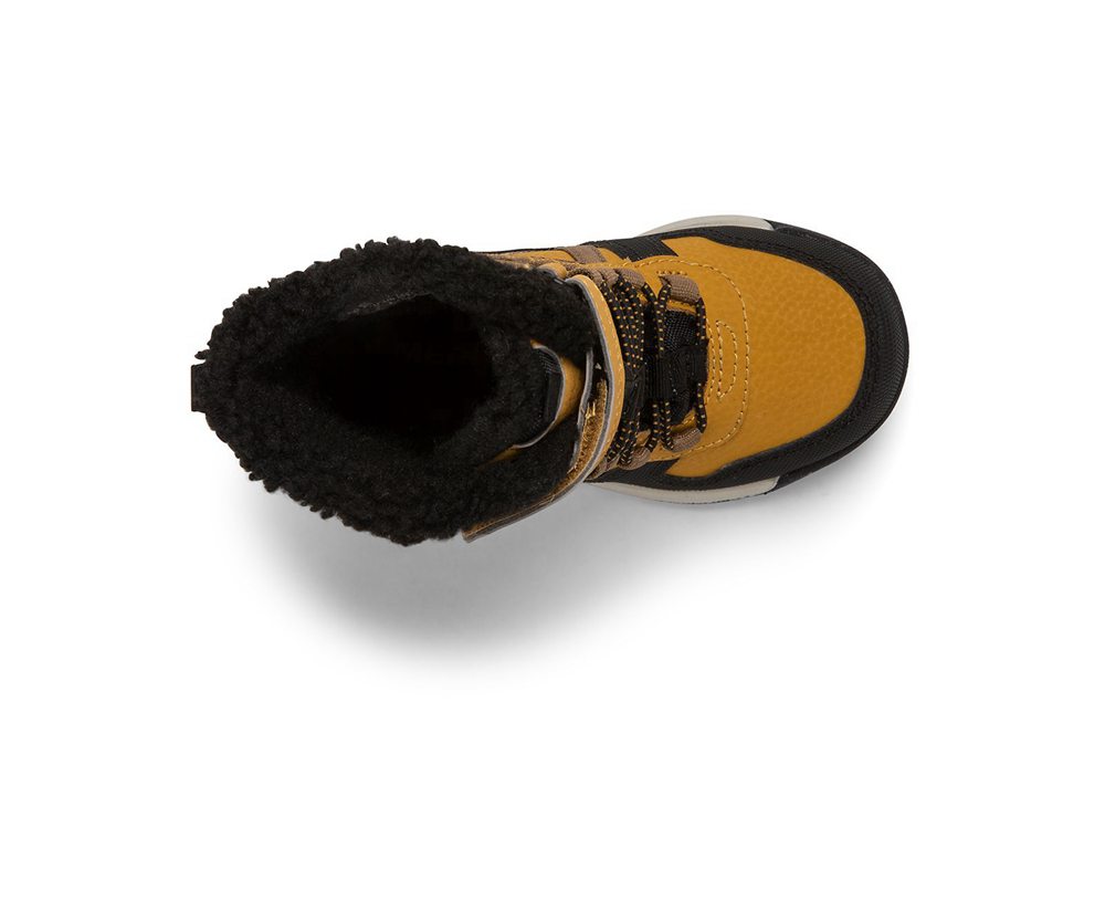 Merrell Boots Brown/Black - Snow Crush 2.0 Waterproof Jr. - Kids 41FJRYIDL